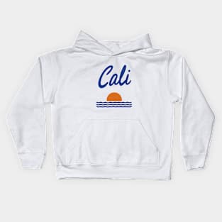 Cali Sunset Waves - Classic California Inspired Graphic Kids Hoodie